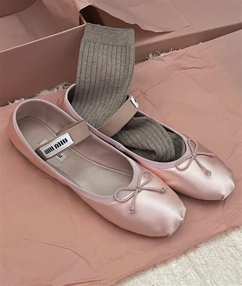 miu miu ballet flats white|women's flats sandals uk.